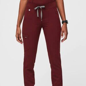 Figs Zamora Jogger Scrub Pants Burgundy